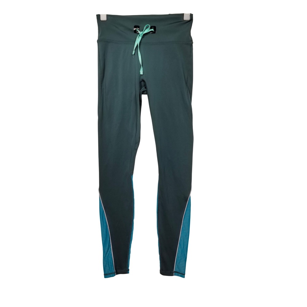 Fabletics‎ Teal Blue Workout Leggings M Athleisure Fitness High Rise Essential